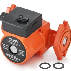 VEVOR UPS15-58FC Hot Water Recirculating Pump, 110V, 82W 17 GPM Hot Water Circulation Pump, 1