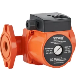 VEVOR UPS15-58FC Hot Water Recirculating Pump, 110V, 82W 17 GPM Hot Water Circulation Pump, 1