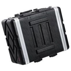 VEVOR 6U Rack Case, Standard 19 in Depth, Server Rack Cabinet with ABS Construction Wheels Heavy-Duty Twist Butterfly Latches, Detachable Front & Back Panels, for Amps, Mixers, Microphone Receivers