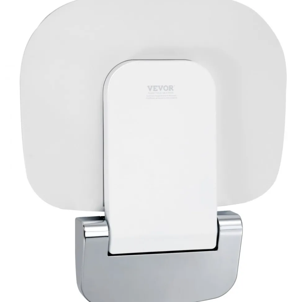 VEVOR Urea-formaldehyde Folding Shower Seat, 13.6'' x 12.8'' Unfolded, Wall Mounted Fold Up Shower Bench with 450 lbs Load Capacity, Space Saving Fold Down Shower Chair for Seniors Children Adults