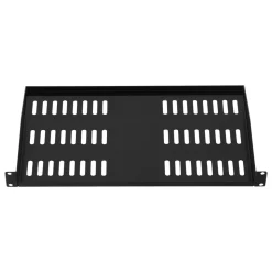 VEVOR 1U Server Rack Shelf, 4 PCS, 50 lbs Max Load-Bearing Vented Cantilever, Wall Mount or Rack Mount Shelf with Tray, 10 in Depth, Good Air Circulation for 19 Inch Cabinet Computer Network Equipment