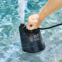 VEVOR Utility Pump, 1/3 HP, 2450 GPH High Flow, 30 ft Head, Sump Pump Submersible Water Pump Portable Utility Pump with 10 ft Long Power Cord for Draining Water from Swimming Pool Garden Pond Basement