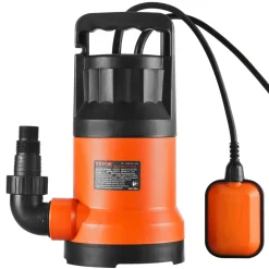 VEVOR Utility Pump, 1 HP, 4000 GPH High Flow, 31 ft Head, Sump Pump Submersible Water Pump Portable Utility Pump with 10 ft Long Power Cord for Draining Water from Swimming Pool Garden Pond Basement