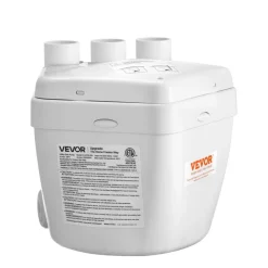 VEVOR Utility Sink Pump, 1 HP, 2200 GPH Under Sink Pump with 3 Water Inlets 1 Outlet, 36 ft Max Lift, Cast Aluminum Body, with Overload Protection, for Sink Shower Wash Bin Urinal Kitchen Basement