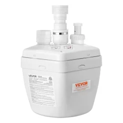 VEVOR Utility Sink Pump, 1 HP, 2200 GPH Under Sink Pump with 3 Water Inlets 1 Outlet, 36 ft Max Lift, Cast Aluminum Body, with Overload Protection, for Sink Shower Wash Bin Urinal Kitchen Basement