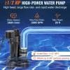 VEVOR Utility Sink Pump, 1/3 HP, 120-Volt, 1750 GPH Flow, 18 ft Head, Under-Sink Sump Pump System with Copper Wire Motor, Heavy-Duty Utility/Laundry Sink Pump, Drain Pump with 1-1/2" Outlet, White
