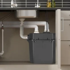 VEVOR Utility Sink Pump, 1/3 HP, 120-Volt, 2900 GPH Flow, 25 ft Head, Under-Sink Sump Pump System with 6 Gallon Basin, Automatic Utility/Laundry Sink Pump, Drain Pump with 1-1/2