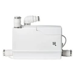 VEVOR Utility Sink Pump 800W 12000L/h Flow 32.8 ft/10 m Head Macerator Pump, Waste Water Disposal Macerating Machine with 3 Inlets, for Basement, Kitchen, Sink, Shower, Bathtub, Laundry Gray Water