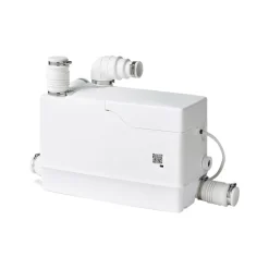 VEVOR Utility Sink Pump 800W 12000L/h Flow 32.8 ft/10 m Head Macerator Pump, Waste Water Disposal Macerating Machine with 3 Inlets, for Basement, Kitchen, Sink, Shower, Bathtub, Laundry Gray Water