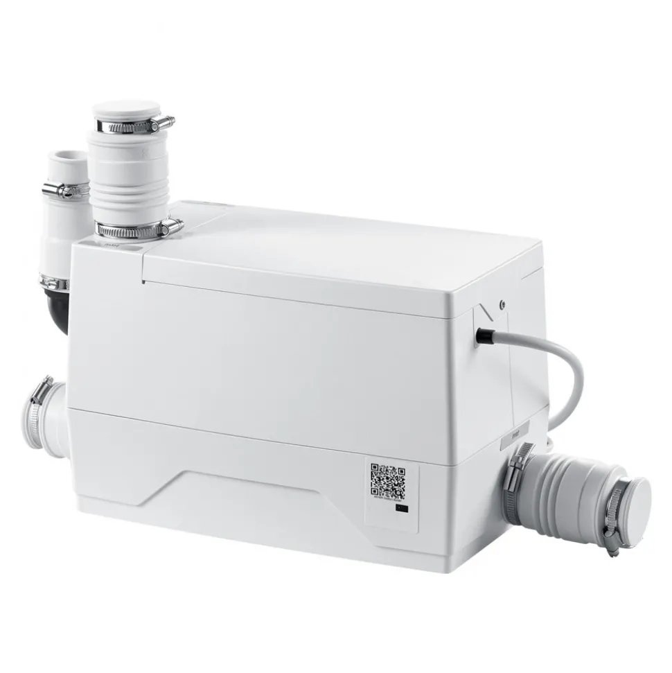 VEVOR Utility Sink Pump 350W 7200L/h Flow 26.2 ft / 8 m Head Drain Pump, Waste Water Disposal Machine with 3 Inlets, Portable & Powerful Performance, for Basement, Kitchen, Sink, Shower, Gray Water