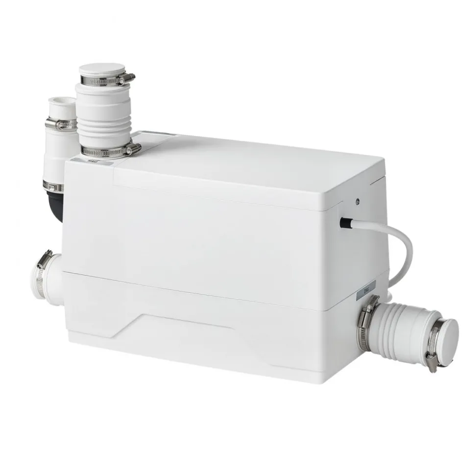 VEVOR Utility Sink Pump 350W 7200L/h Flow 26.2 ft / 8 m Head Drain Pump, Waste Water Disposal Machine with 3 Inlets, Portable & Powerful Performance, for Basement, Kitchen, Sink, Shower, Gray Water