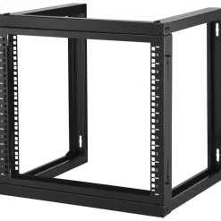 VEVOR 9U Wall Mount Rack, 150 lbs/68.04 kg Max Load Capacity, Open Frame Server Network Rack with Cage Nuts Screws, Carbon Steel 20.9 x 17.7 x 20.5