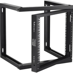 VEVOR 9U Wall Mount Rack, 150 lbs/68.04 kg Max Load Capacity, Open Frame Server Network Rack with Cage Nuts Screws, Carbon Steel 20.9 x 17.7 x 20.5