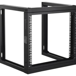 VEVOR 9U Wall Mount Rack, 150 lbs/68.04 kg Max Load Capacity, Open Frame Server Network Rack with Cage Nuts Screws, Carbon Steel 20.9 x 17.7 x 20.5