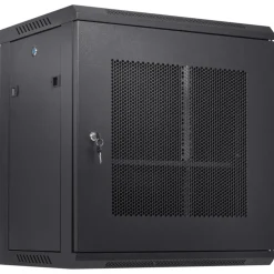 VEVOR 12U Wall Mount Server Cabinet, 15.5'' Depth, Network Rack Enclosure, Supports up to 200 lbs, Secure Locking System, Ideal for IT Hardware, Audio/Video Components