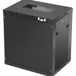 VEVOR 12U Wall Mount Server Cabinet, 15.5'' Depth, Network Rack Enclosure, Supports up to 200 lbs, Secure Locking System, Ideal for IT Hardware, Audio/Video Components