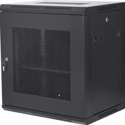 VEVOR 12U Wall Mount Server Cabinet, 15.5'' Depth, Network Rack Enclosure, Supports up to 200 lbs, Secure Locking System, Ideal for IT Hardware, Audio/Video Components