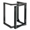VEVOR 12U Wall Mount Server Rack, 150 lbs Max Load Capacity, Open Frame Network Rack with 180 Degrees Gate Swing, Carbon Steel, for 19-Inch IT Network Equipment & AV Devices Computer Server, Black