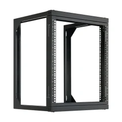 VEVOR 12U Wall Mount Server Rack, 150 lbs Max Load Capacity, Open Frame Network Rack with 180 Degrees Gate Swing, Carbon Steel, for 19-Inch IT Network Equipment & AV Devices Computer Server, Black