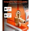 VEVOR Vacuum Pump, 3.5 CFM 1/4 HP, HVAC Single Stage Rotary Vane AC Vacuum Pump, for R134a R22 R410a Systems, with Oil Bottle, 1720 PRM, for Automotive Air Conditioner Maintenance Resin Degassing