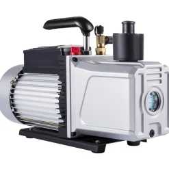 VEVOR Vacuum Pump 12CFM 1 HP Single Stage Air Conditioning Vacuum Pump 110V 5PA Ultimate Vacuum Refrigerant HVAC Air Tool Rotary Vane Vacuum Pump for Automobile Vacuum Evacuation (1-Stage, 12CFM)