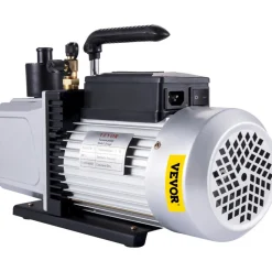 VEVOR Vacuum Pump 12CFM 1 HP Single Stage Air Conditioning Vacuum Pump 110V 5PA Ultimate Vacuum Refrigerant HVAC Air Tool Rotary Vane Vacuum Pump for Automobile Vacuum Evacuation (1-Stage, 12CFM)