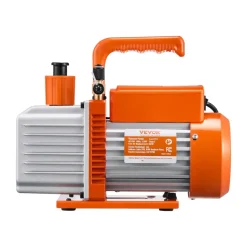 VEVOR Vacuum Pump, 6 CFM, HVAC 2 Stage Rotary Vane Vacuum Pump, for R134a R22 R410a Systems, Auto AC Vacuum Pump Kit with Oil Bottle, for Automotive Air Conditioner Maintenance Resin Degassing