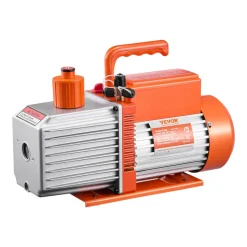 VEVOR Vacuum Pump, 9 CFM, HVAC 2 Stage Rotary Vane Vacuum Pump, for R134a R22 R410a Systems, Auto AC Vacuum Pump Kit with Oil Bottle, for Automotive Air Conditioner Maintenance Resin Degassing