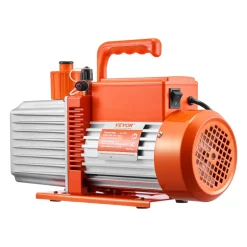 VEVOR Vacuum Pump, 9 CFM, HVAC 2 Stage Rotary Vane Vacuum Pump, for R134a R22 R410a Systems, Auto AC Vacuum Pump Kit with Oil Bottle, for Automotive Air Conditioner Maintenance Resin Degassing