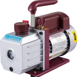 VEVOR Vacuum Pump 4.5CFM Vacuum Pump HVAC Single-Stage Rotary Vane Vacuum Pump 1/3HP 5PA Ultimate Air Conditioning Refrigerant Vacuum Pump