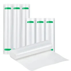 VEVOR Vacuum Sealer Bags, 3 Rolls 11 In x 20 Ft & 3 Rolls 8 In x 20 Ft, Non-BPA Food Grade Seal A Meal Freezer Bag, Customizable Vac Sealing Food Saver Bags, Storage Vac Bag for Meal Prep or Sous Vide
