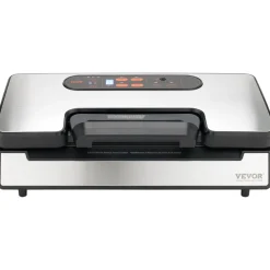 VEVOR Vacuum Sealer Machine, 95Kpa 350W Powerful Dual Pump and Dual Sealing, Dry and Moist Food Storage, Automatic and Manual Air Sealing System with Built-in Cutter, with Seal Bag and External Hose