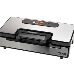 VEVOR Vacuum Sealer Machine, 90Kpa 130W Powerful Dual Pump and Dual Sealing, Dry and Moist Food Storage, Automatic and Manual Air Sealing System with Built-in Cutter, with Seal Bag and External Hose
