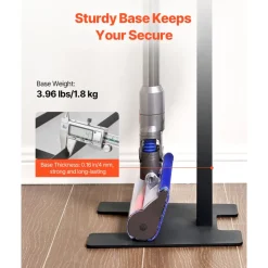 VEVOR Vacuum Stand, Compatible With Dyson V6 V7 V8 V10 V11 V15, Stable Vacuum Stand Holder with 6 Hooks for Dyson DC30 DC31 DC34 DC35 DC58 DC59 DC62 D74 Cordless Upright Vacuum Cleaners & Accessories
