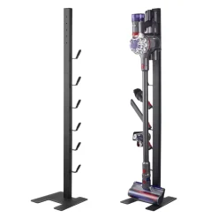 VEVOR Vacuum Stand, Compatible With Dyson V6 V7 V8 V10 V11 V15, Stable Vacuum Stand Holder with 6 Hooks for Dyson DC30 DC31 DC34 DC35 DC58 DC59 DC62 D74 Cordless Upright Vacuum Cleaners & Accessories