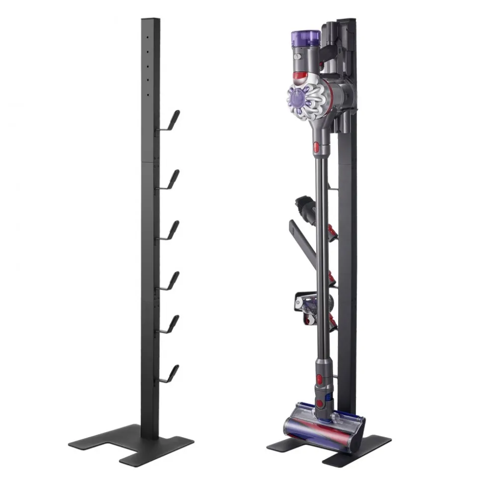 VEVOR Vacuum Stand, Compatible With Dyson V6 V7 V8 V10 V11 V15, Stable Vacuum Stand Holder with 6 Hooks for Dyson DC30 DC31 DC34 DC35 DC58 DC59 DC62 D74 Cordless Upright Vacuum Cleaners & Accessories