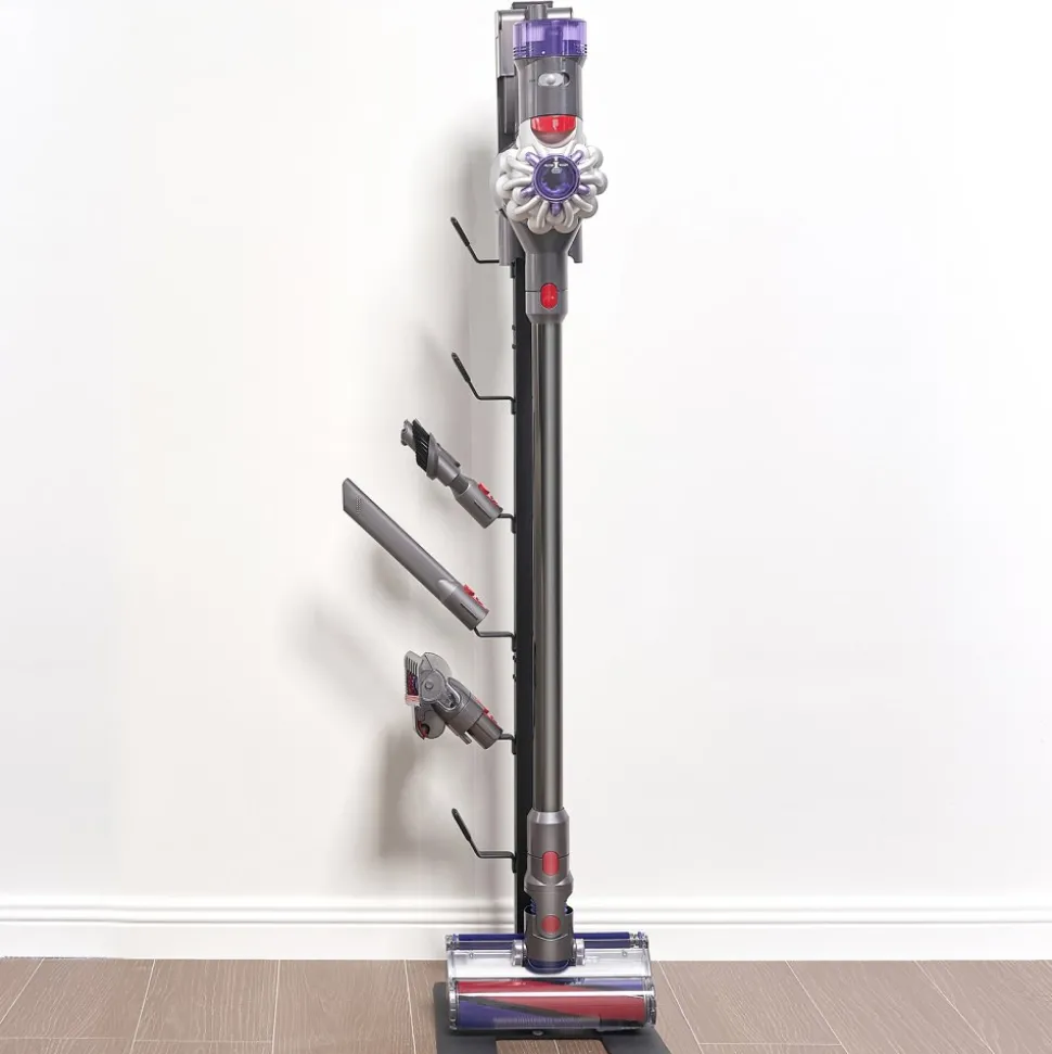 VEVOR Vacuum Stand, Compatible With Dyson V6 V7 V8 V10 V11 V15, Stable Vacuum Stand Holder with 6 Hooks for Dyson DC30 DC31 DC34 DC35 DC58 DC59 DC62 D74 Cordless Upright Vacuum Cleaners & Accessories