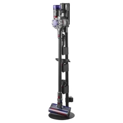 VEVOR Vacuum Stand, Compatible With V7 V8 V10 V11 V12 V15 Series Upright Vacuum Cleaners & Accessories, Stable Vacuum Stand Holder with 4 Anti-slip Pads and 3 Clips for Storing 6 Brush Heads