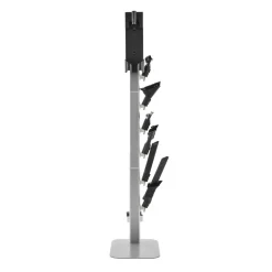 VEVOR Vacuum Stand, Compatible with Dyson G5 V15 V12 V11 V10 V8 V7 V6 Series Upright Vacuums Cleaners & Accessories, Stable Vacuum Stand Holder with 6 Hooks and Non-slip Footpads, Black