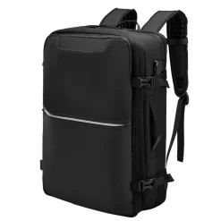 VEVOR Vacuum Travel Backpack, 80L, Expandable Vacuum Seal Compression Travel Backpack with Pump, with TSA-Approved Lock, Airback Vacpack, Water-Resistant Carry-On Suitcase Luggage, for Business, Black