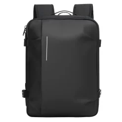 VEVOR Vacuum Travel Backpack, 35L, Vacuum Seal Compression Travel Backpack with Air Pump, Multiple Pockets & Compartments, Water-Resistant Carry-On Suitcase Luggage, Casual Personal Item Bag, Black
