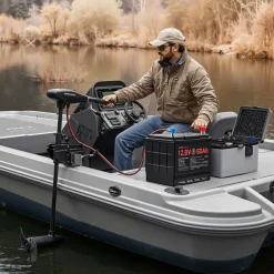 VEVOR 12V 60Ah Dual Purpose LiFePO4 Lithium Battery, 800 CCA Group 24, Lithium-ion Starter Battery Plus Deep Cycle, Built-in Smart BMS, Car Start-Stop, for Automotive, Trolling Motor, Engine Starting
