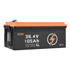 VEVOR 36V 105Ah Golf Cart Lithium Battery, 36 Volt Golf Cart Battery with 200A BMS, LCD Monitor and Mobile APP, LiFePO4 Battery with 600A Peak Current, ABS Shell and 4000+ Cycles, for Golf Carts