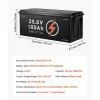 VEVOR 24V 100Ah LiFePO4 Lithium Battery, Bluetooth, Deep Cycle Lithium Rechargeable Battery, Built-in 50A BMS, Low Temp Protection, 4000+ Cycles, Max. 2560Wh, for RV, Camper, Trolling Motors, Marine