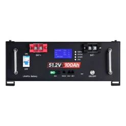 VEVOR 48V 600Ah LiFePO4 Lithium Battery, 6 Pack 100Ah, 30.72kWh Capacity, 51.2V Server Rack LiFePO4 Battery with Bluetooth, Max 6000 Cycles, LCD Display, for Off-Grid, Solar System, Backup Power