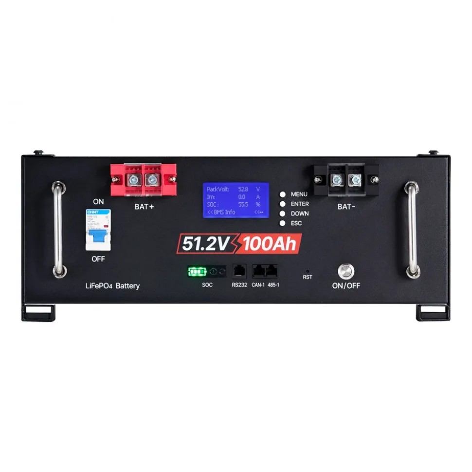 VEVOR 48V 400Ah LiFePO4 Lithium Battery, 4 Pack 100Ah, 20.48kWh Capacity, 51.2V Server Rack LiFePO4 Battery with Bluetooth, Max 6000 Cycles, LCD Display, for Off-Grid, Solar System, Backup Power
