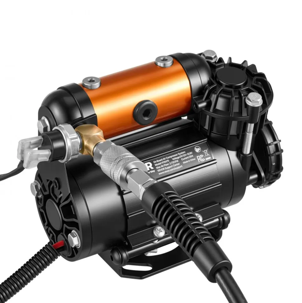 VEVOR 12V Air Compressor 0.5HP 2.72 SCFM Portable Tire Inflator Max 210PSI, Heavy Duty Offroad Air Pump with Differential Lock Harness, Adapters & 19FT Air Hose for Pickup Truck SUV Off-Road Vehicles