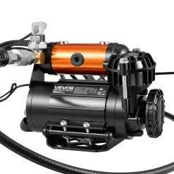 VEVOR 12V Air Compressor 0.5HP 2.72 SCFM Portable Tire Inflator Max 210PSI, Heavy Duty Offroad Air Pump with Differential Lock Harness, Adapters & 19FT Air Hose for Pickup Truck SUV Off-Road Vehicles