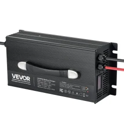 VEVOR 12V 60A Lithium Battery Charger, 14.6V, AC-DC LiFePO4 Smart Charger, with Anderson Connector, LED Indicator, 0V Activation, for Lithium LiFePO4 Deep Cycle Rechargeable Batteries of Boat, RV