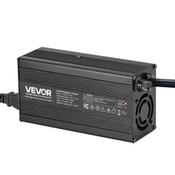 VEVOR 12V 20A Lithium Battery Charger, 14.6V, AC-DC LiFePO4 Smart Charger, with Anderson Connector, LED Indicator, 0V Activation, for Lithium LiFePO4 Deep Cycle Rechargeable Batteries of Boat, RV